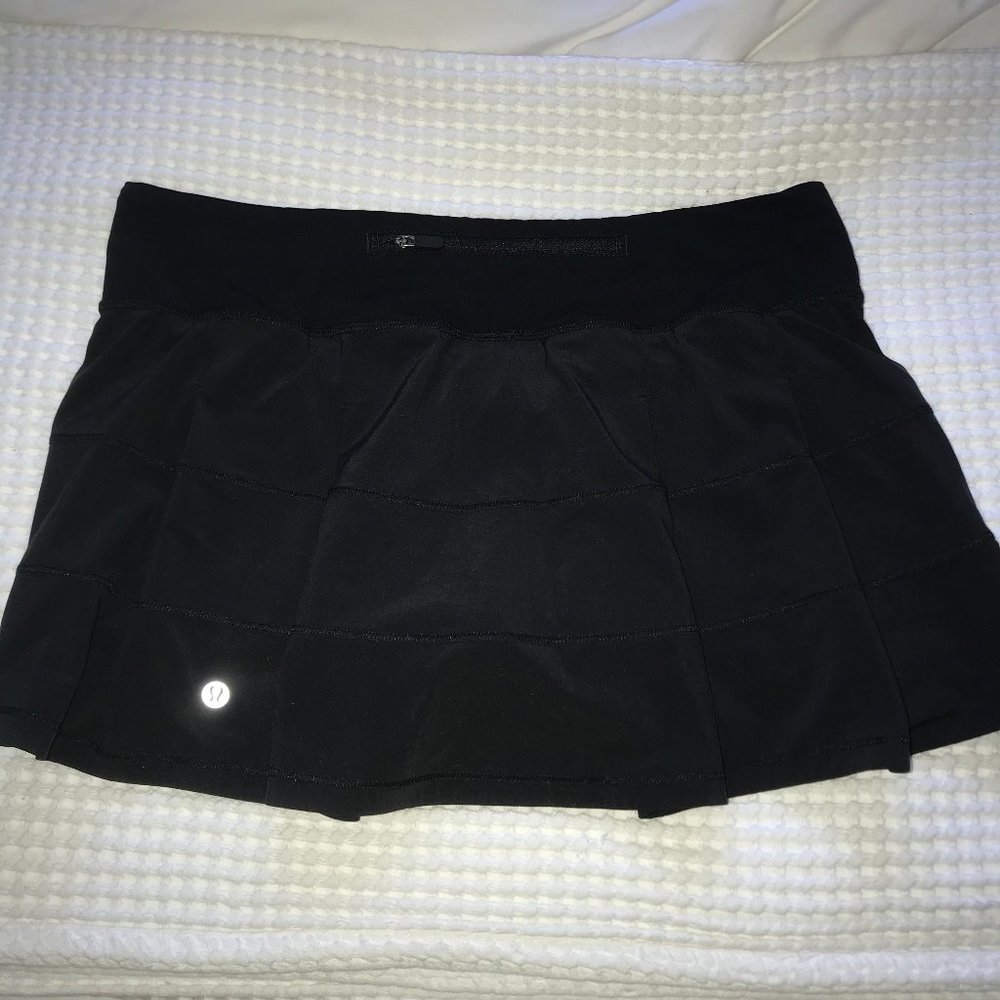 Lululemon Black Pace Rival Skirt (Regular) 4-way